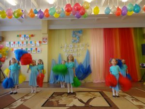 Vilniaus miesto ikimokyklinėms įstaigoms skirtas renginys „Šokis sporto ritmu“ dalyvaujant „Boružėlių“ grupės ugdytiniams (2019 m. balandis)